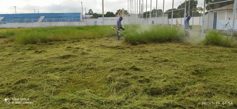 Revitalização: Estádio Municipal passa por manutenção