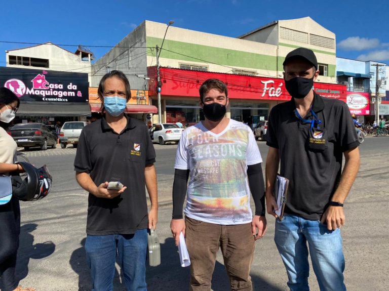 Fiscalização Sonora: Equipe do Meio Ambiente atua no Centro de Teixeira de Freitas