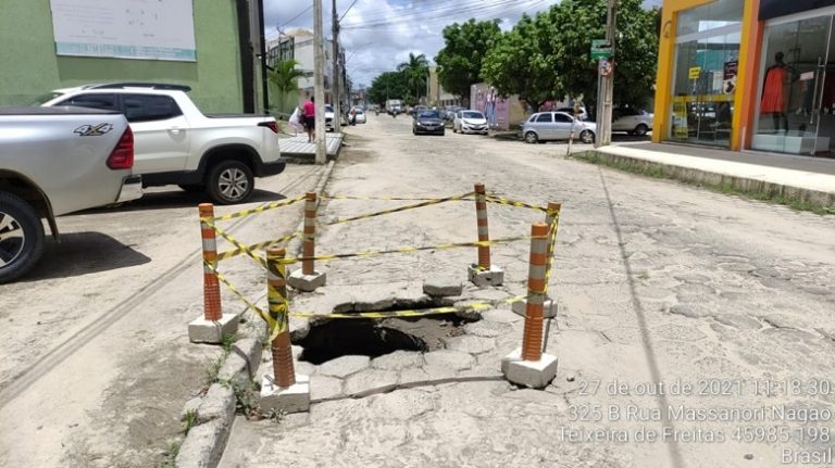 Defesa Civil faz visita técnica e sinaliza áreas de risco em Teixeira de Freitas