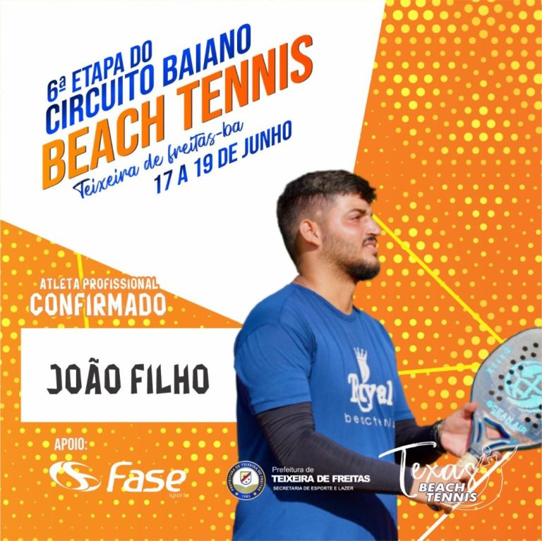 6ª Etapa do Circuito Baiano de Beach Tennis irá ocorrer neste final de semana em Teixeira de Freitas; confira detalhes