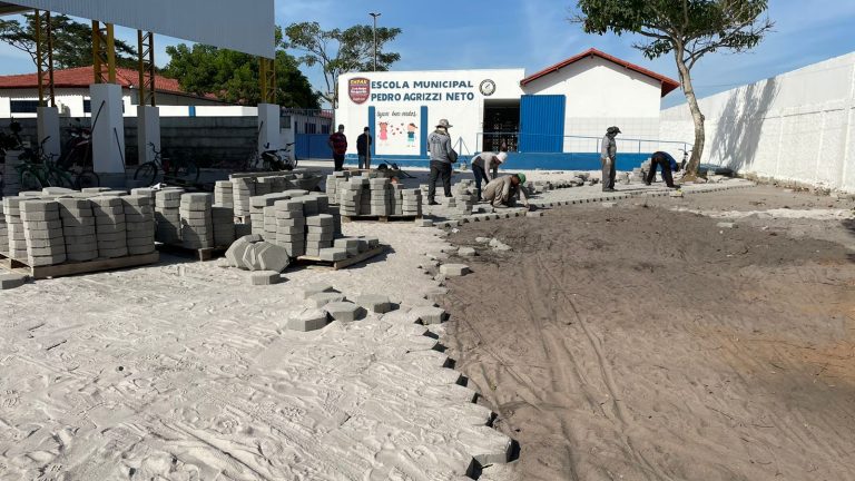 Prefeitura prossegue com obras na Escola Municipal Pedro Agrizzi