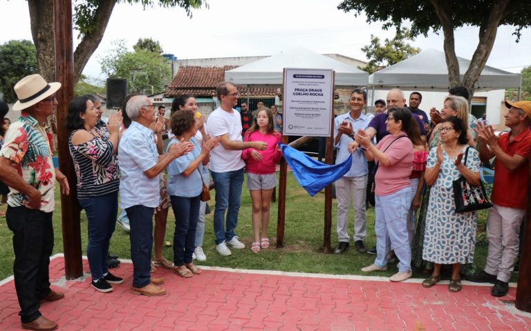 Prefeitura reinaugurou a Praça Draus Coelho Rocha, no bairro São Lourenço, no último sábado (01)