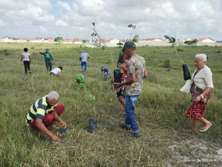 Prefeitura realiza plantio de mudas nativas com idosos assistidos pelo CRAS